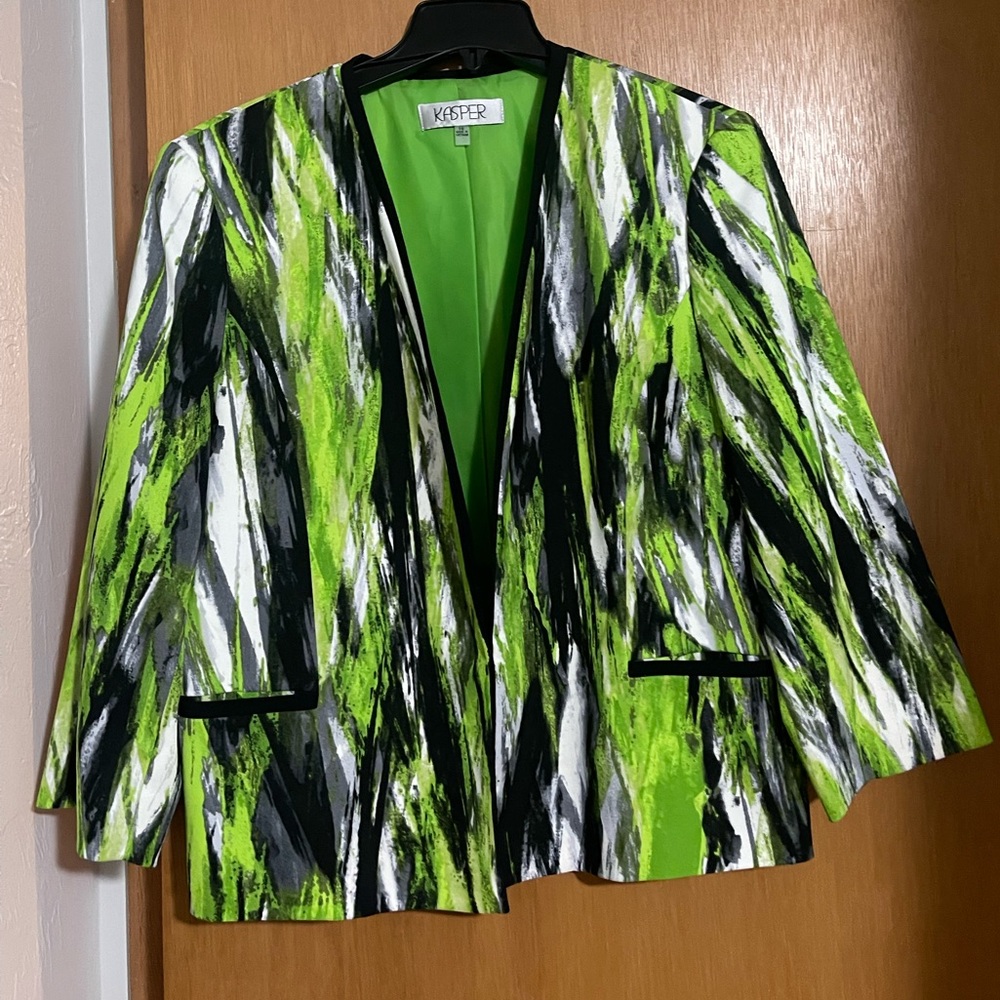 Kasper Multi-Green Blazer